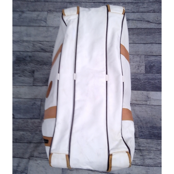 Vintage 1990's Hunting World Full Size Leather Travel Bag Suitcase - Picture 6 of 16